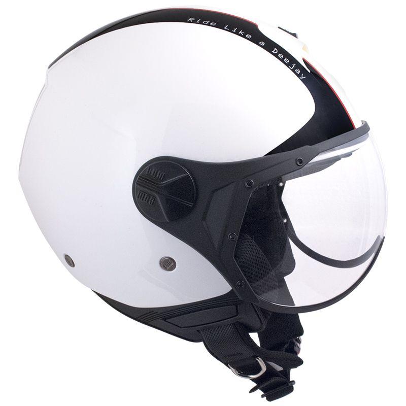 Casco Jet per Scooter Visiera Sagomata CGM Deejay 107DJ2 Bianco 