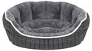 Cuccia per Cani e Gatti 75x65x20 cm in Poliestere Scotland Grigio Scuro