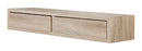 Mensola da Parete con 2 Cassetti 88,2x13,4x23,7 cm in Fibra di Legno Domino Maxi Rovere Sagerau Seconda Scelta