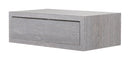 Mensola da Parete 1 Cassetto 45x13,4x23,7 cm in Fibra di Legno Lego Maxi Rovere Grigio New