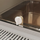 Lettiera Chiusa per Gatti XXL a 2 Porte 70x50x46,5 cm Vaschetta in Acciaio Inox Grigio   