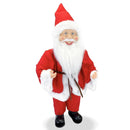 Pupazzo Babbo Natale H40 cm con Minilucciole Rosso