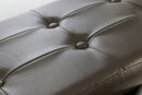 Baule Cassapanca Pouf Contenitore in Similpelle Soriani Marrone