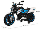 Moto Elettrica per Bambini 12V Kidfun Arias Bianca