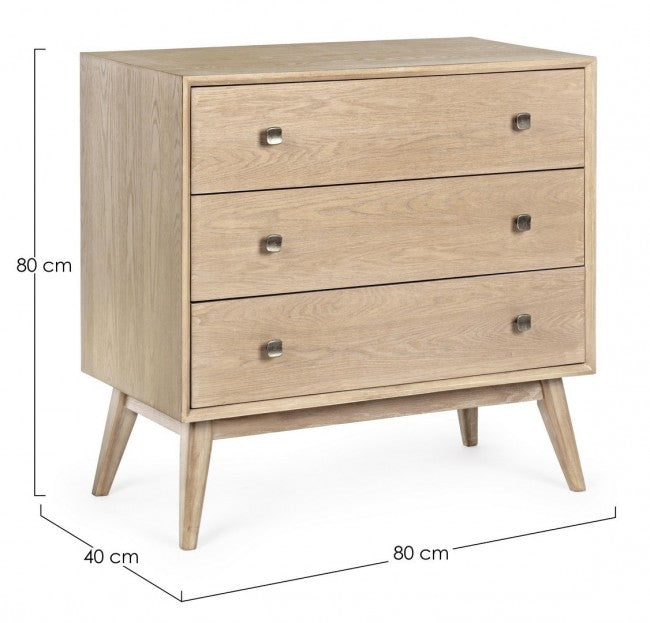 Cassettiera 3 Cassetti Alannis in Legno