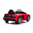 Macchina Elettrica per Bambini 12V Licenza Ufficiale Audi R8 New Spyder con Telecomando e Sedile in pelle Rosso
