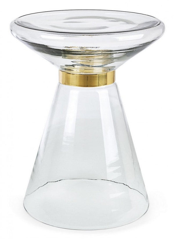 Couchtisch Azmin aus Klarglas D36 Rund aus Glas acquista