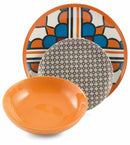 Servizio Piatti 18 Pezzi in Porcellana e Gres Villa d'Este Home Tivoli Cala Lisboa Multicolor