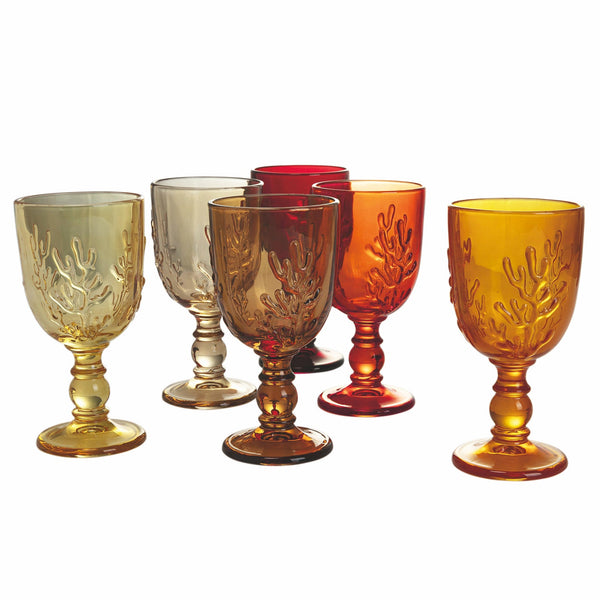 prezzo Set mit 6 Glaskelchen 340 ml Villa d'Este Home Tivoli Coral Sunset
