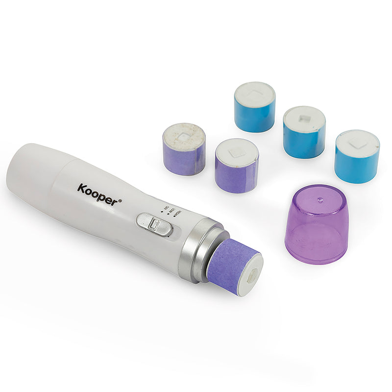 Leviga Unghie a Batteria con 6 Rulli Kooper  Bianco