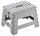 Klapphocker 30x22x22 cm aus grauem Polypropylen