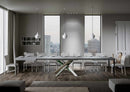 Tavolo Allungabile 140-400x90x77 cm Volantis Cemento Telaio 4A 