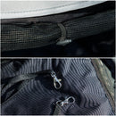 Passeggino per Cani 76x44x103 cm con 2 Finestre a Rete Nero e Verde Scuro   