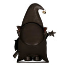 Gnomo metallo con albero rosso cm 35,5x11xh48