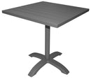 Tavolo Quadrato da Giardino in Alluminio 70x70 cm Calipso Contract Grigio Antracite