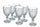Set mit 6 Glasbechern 280 ml Villa d'Este Home Schloss Tivoli