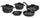 Olympia Supreme 9-teiliges Kochgeschirr-Set aus Antihaft-Druckguss-Aluminium
