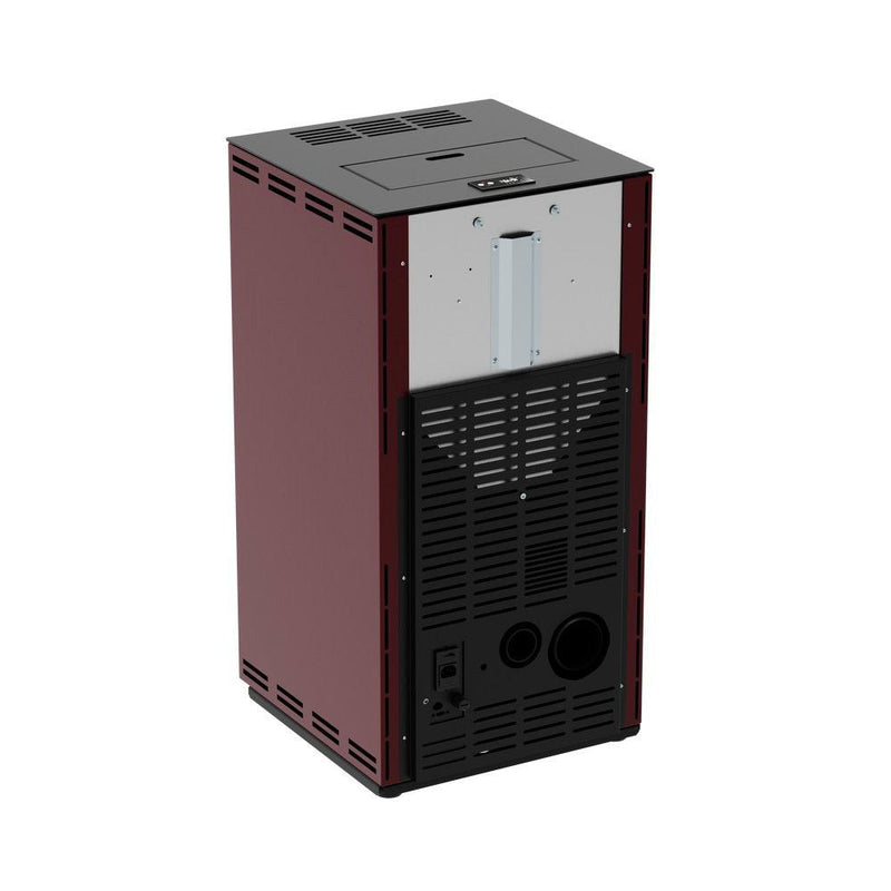 Stufa a Pellet ad Aria Ventilata 8,87kW Stella 90 Bordeaux e Rosso