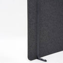 Pannello Fonoassorbente da Pavimento 100x180 cm Coppia di Piedini Neri Finitura Antracite    
