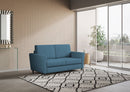 Divano 2 Posti 152x85x85 cm Yasel in Tessuto Avio