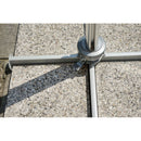 Ombrellone da Giardino Decentrato in Alluminio 3X3m con Maniglione Vorghini ConTract Ecrù