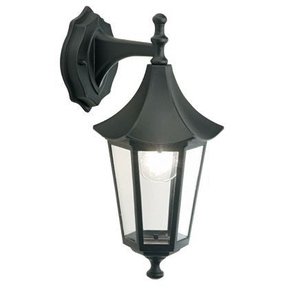Lampada Applique in Basso Colore Nero per Esterno Linea Pagoda Sovil