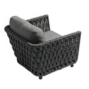 Poltrona Galapagos 93x85x83 h cm in Alluminio Antracite