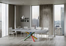 Tavolo Allungabile 200-460x90x77 cm Volantis Premium Cemento Telaio 4B 