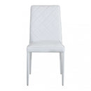 Sedia Blossom 41x50x91 h cm in Similpelle Bianco