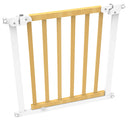 Cancelletto Bambini 75x76h cm Barriera di Protezione Bianco e Legno