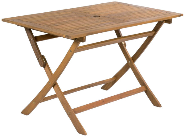 Rechteckiger klappbarer Gartentisch 120 x 70 cm aus Morel Akazienholz acquista
