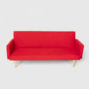 Divano Letto Clic Clac 182x64x80 cm in Tessuto Rosso