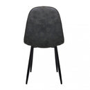 Sedia Avril 43x54x84 h cm in Plastica Grigio scuro