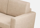 Divano Angolare 6 Posti 288x248x85 cm Yasel in Tessuto Beige