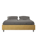Letto Matrimoniale Large Azelia Ocra Varie Misure