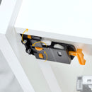 Guide Cassetto con Estrazione Soft 490 mm in Acciaio Emuca Bianco
