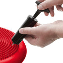Cuscino Propiocettivo Gonfiabile per Palestra Yoga Pilates Ø33x10 cm con Pompa Rosso