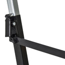 Set 2 Cavalletti da Lavoro Pieghevoli Telescopici Altezza Regolabile in Metallo  Giallo e Nero