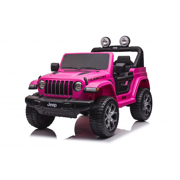 Macchina Elettrica per Bambini Fuoristrada Jeep Wrangler Rubicon 12V con Telecomando Rosa acquista