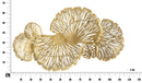 Pannello Iris Verticale 115x5x64 cm in Ferro Oro