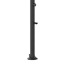 Doccia da Giardino in Alluminio Soffione I-switch Quadrato con Termometro LCD Sined Luna Alu Nero 
