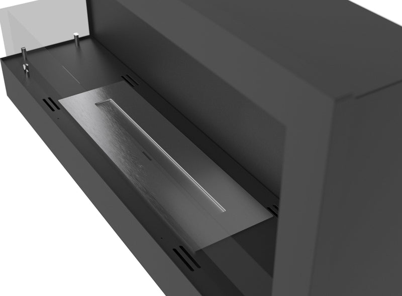 Camino a Bioetanolo da Incasso 90x45 cm  Corner 900 Left Nero