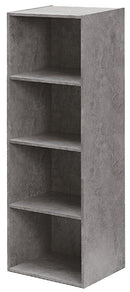 Libreria 4 ripiani 40x29x132 cm in Legno Cemento