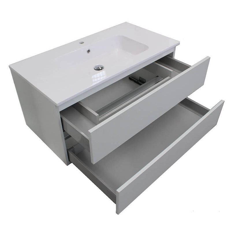 Mobile da Bagno sospeso Samoa 10 Laccato Grigio TFT