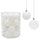 Set mit 24 weißen Weihnachtskugeln Ø7 cm für Bäume
