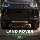 Macchina Cavalcabile Licenza Land Rover 84x40x94,5 cm con Maniglia e Barriera in PP e Acciaio Nero      
