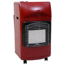 Stufa a Gas Gpl Rossa da Interno Infrarossi Alloggio Bombola 15Kg
