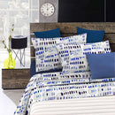 Set Lenzuola Singolo con Stampa Sopra Sotto e Federe Punti e Linee 