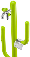 Fontana a Colonna Rubinetto Doppio in Ottone e Porta Tubo Arizona Belfer 42/ARZ Verde Acido