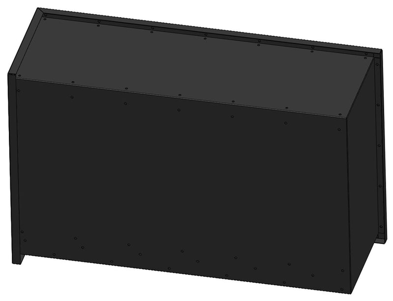 Camino a Bioetanolo da Incasso 84x54 cm Inside P800 V1 Angolo a Destra Nero con Vetro